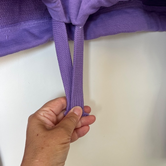 Lilac cropped cotton oversized sweatshirt XL - Picture 6 of 13